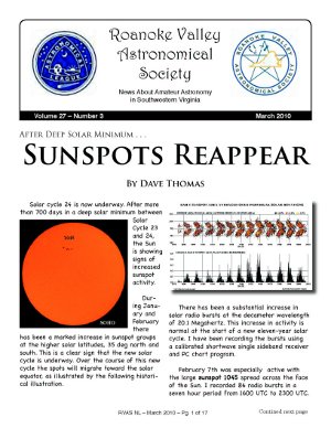 March 2010 RVAS Newsletter